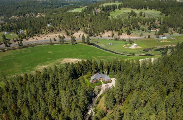 1807 E Pinegate Ln, Spokane, WA 99224 - aerial view of property and surrounding area featuring a forest