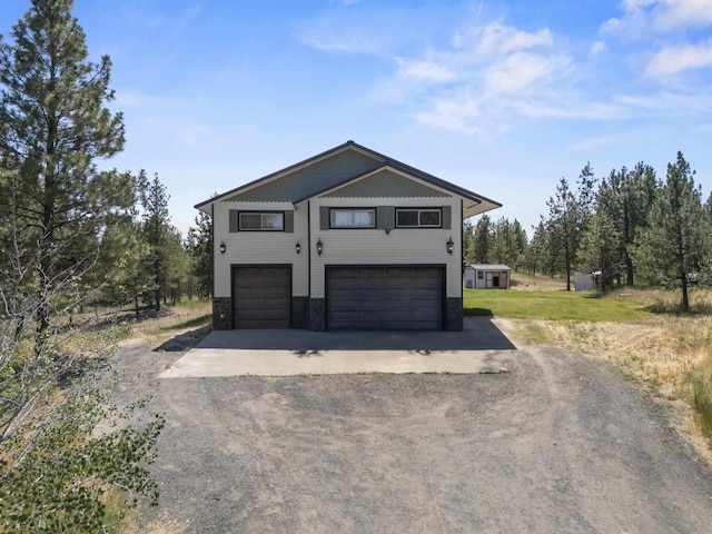 20902 S Ritchey Rd, Spokane, WA 99004 - view of front of house with driveway and an attached garage