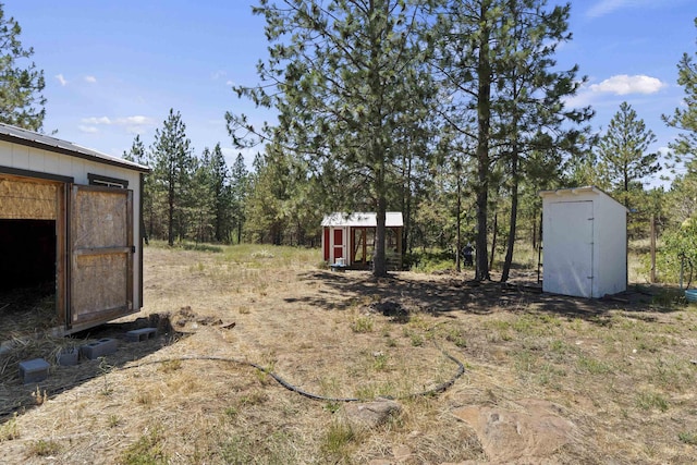 20902 S Ritchey Rd, Spokane, WA 99004 - view of yard featuring a shed