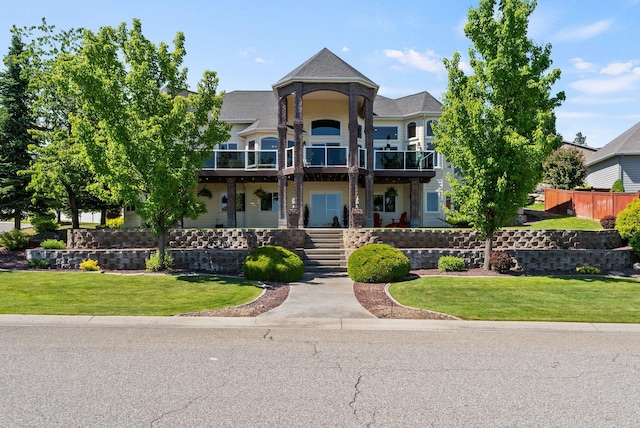 8708 E Redwood Ln, Spokane, WA 99217 - victorian home featuring a balcony and covered porch