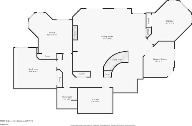 8708 E Redwood Ln, Spokane, WA 99217 - view of home floor plan