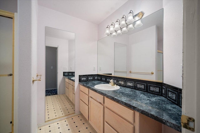 6419 W Skagit Ave, Spokane, WA 99208 - full bath with vanity and tile patterned floors