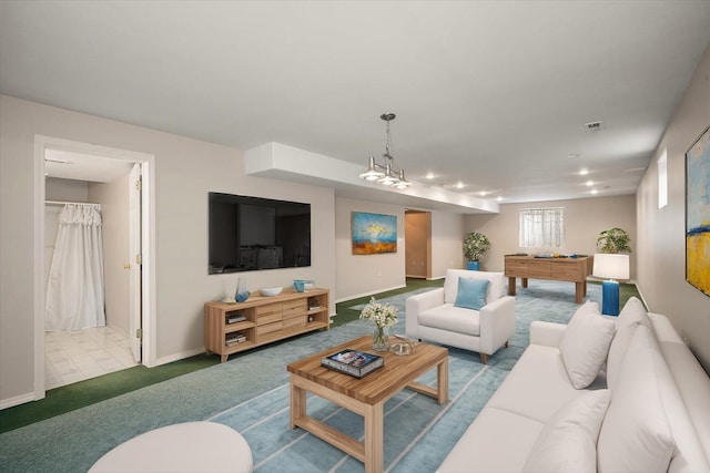 6419 W Skagit Ave, Spokane, WA 99208 - living area with carpet flooring and baseboards