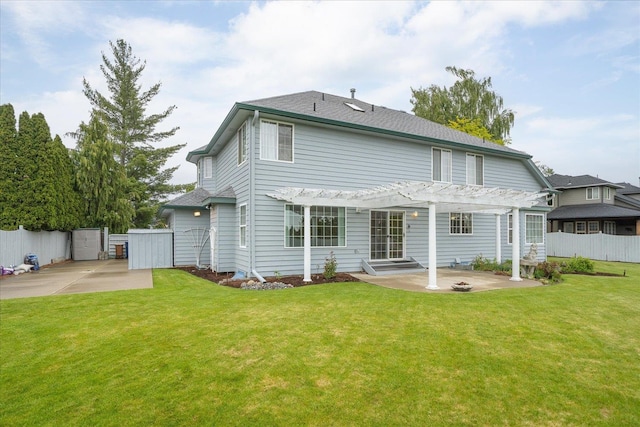6419 W Skagit Ave, Spokane, WA 99208 - back of property with a pergola, a patio area, and a gate