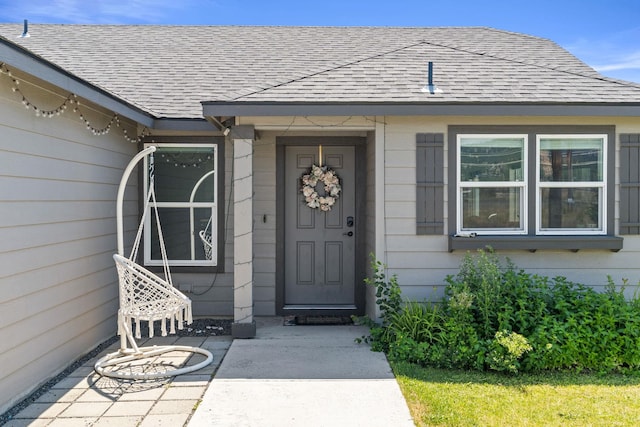 19020 E Euclid Ave, Otis Orchards, WA 99037 - doorway to property with roof with shingles