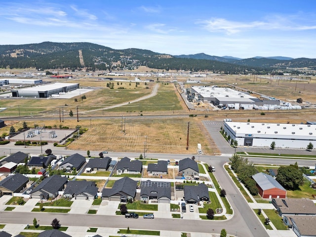 19020 E Euclid Ave, Otis Orchards, WA 99037 - aerial perspective of suburban area with a mountain backdrop