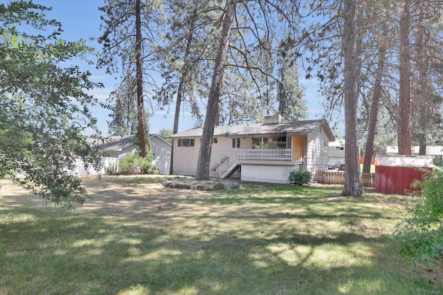 13709 E 30th Ave, Spokane Valley, WA 99216 - rear view of house with stairs