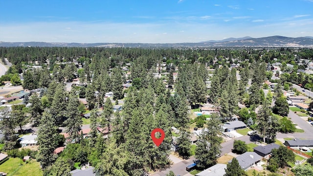 13709 E 30th Ave, Spokane Valley, WA 99216 - aerial view of property and surrounding area featuring mountains and nearby suburban area