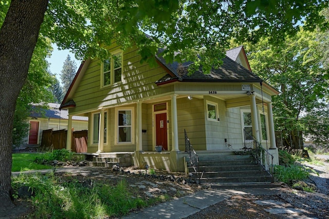 1428 E 18th Ave, Spokane, WA 99203 - view of front of property with covered porch and roof with shingles