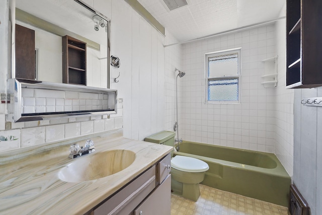 1647 E Decatur Ave, Spokane, WA 99208 - full bath with vanity, tile patterned floors, and shower / bathtub combination
