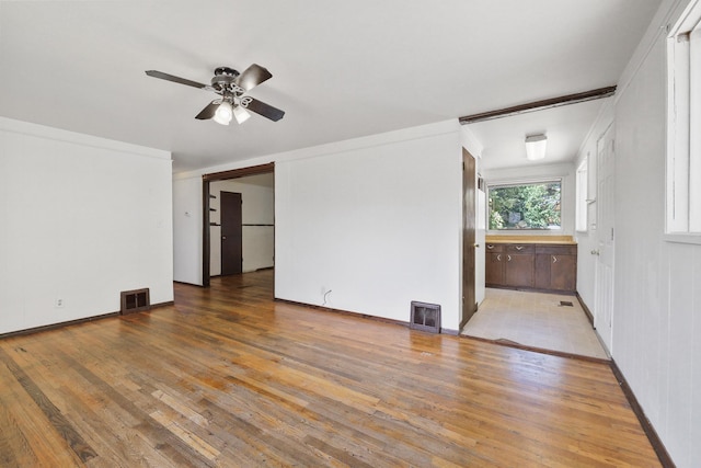 1647 E Decatur Ave, Spokane, WA 99208 - empty room featuring hardwood / wood-style floors and ceiling fan