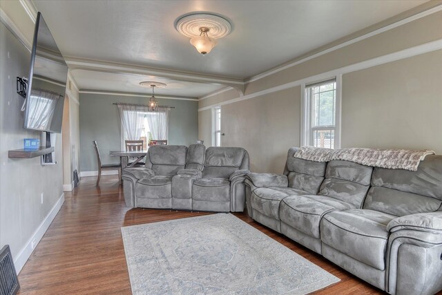 703 E Lacrosse Ave, Spokane, WA 99207 - living room with wood finished floors and ornamental molding