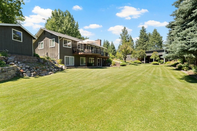 996A Basin Rd, Colville, WA 99114 - view of green lawn featuring a deck