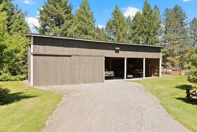 996A Basin Rd, Colville, WA 99114 - view of pole building with a lawn and dirt driveway