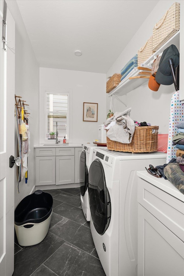 3103 W 18th Ave, Spokane, WA 99224 - washroom with separate washer and dryer and cabinet space