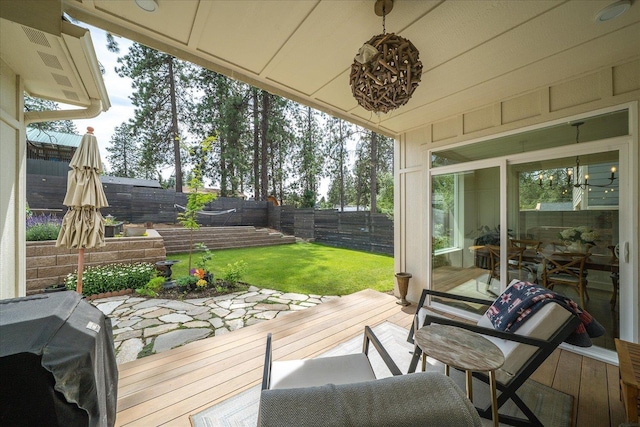 3103 W 18th Ave, Spokane, WA 99224 - wooden deck featuring a fenced backyard and area for grilling