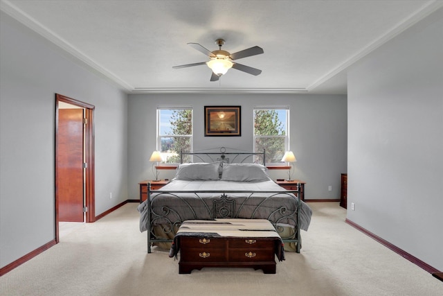 2716 S Man O War Ln, Veradale, WA 99037 - bedroom featuring light colored carpet, multiple windows, and a ceiling fan