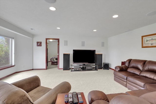 2716 S Man O War Ln, Veradale, WA 99037 - living area featuring carpet floors and recessed lighting