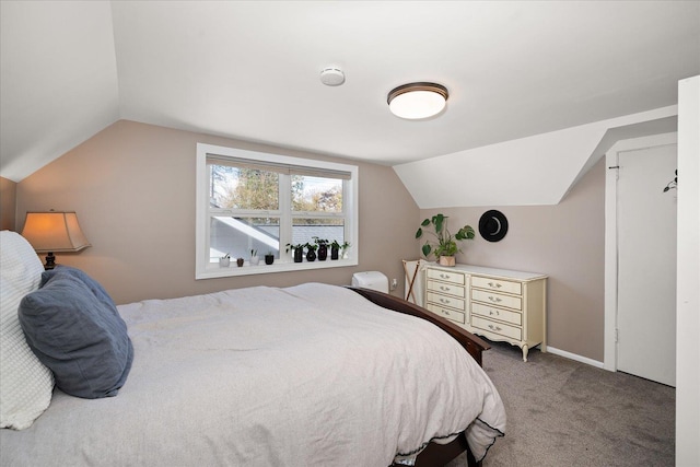 1123 W 25th Ave, Spokane, WA 99203 - carpeted bedroom with vaulted ceiling and baseboards