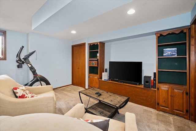 1123 W 25th Ave, Spokane, WA 99203 - living area with carpet floors and recessed lighting