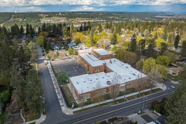 1123 W 25th Ave, Spokane, WA 99203 - aerial view of a heavily wooded area