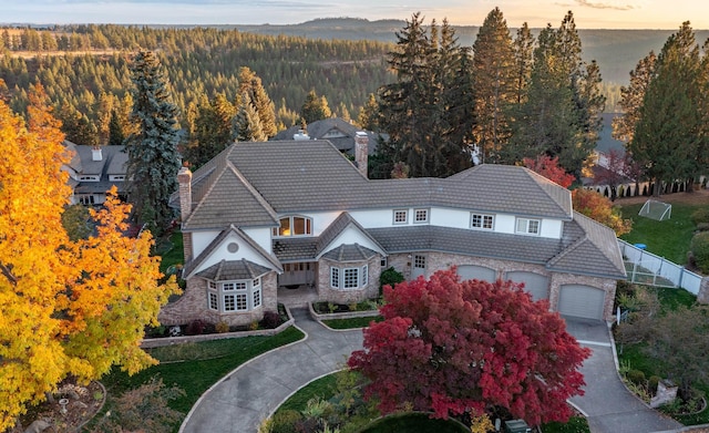1714 E S Ridge Dr, Spokane, WA 99223 - view from above of property featuring a heavily wooded area