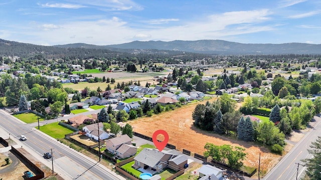 15418 E 24th Ave, Spokane Valley, WA 99037 - aerial perspective of suburban area featuring a mountain backdrop