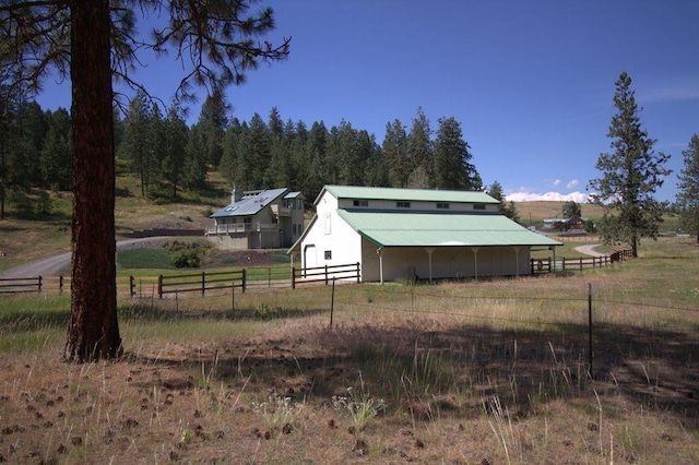 1425 N Chapin Rd, Evans, WA 99126 - view of yard with a barn, an outbuilding, and a view of rural / pastoral area