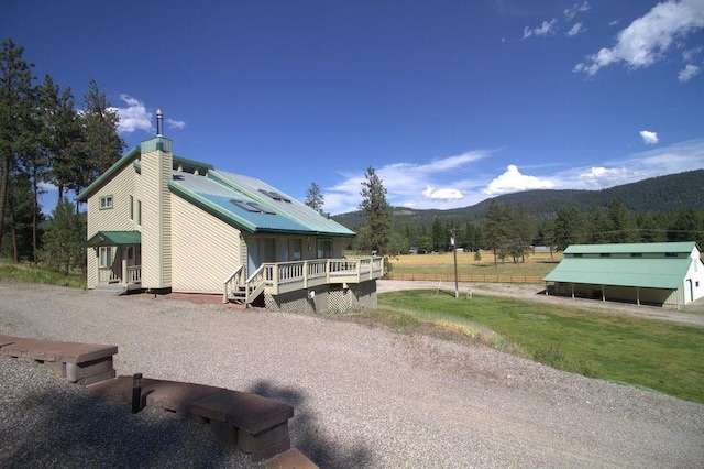 1425 N Chapin Rd, Evans, WA 99126 - view of side of home featuring a mountain view