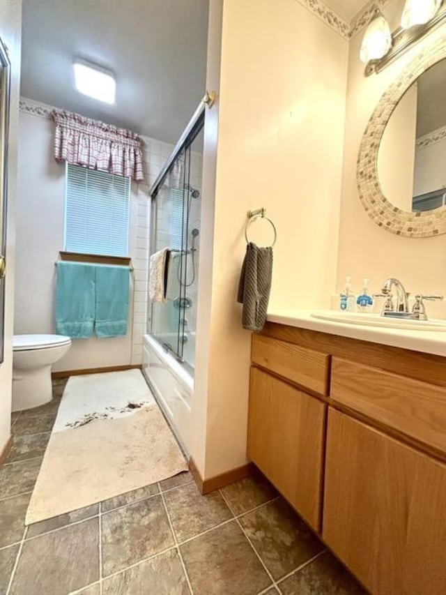 1425 N Chapin Rd, Evans, WA 99126 - full bathroom with vanity and combined bath / shower with glass door