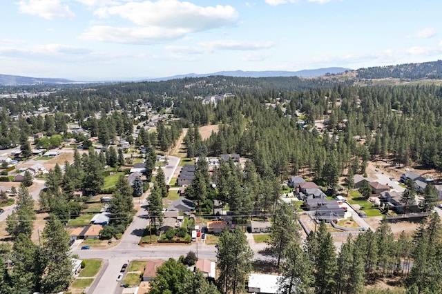 1215 S Radio Ln, Spokane Valley, WA 99212 - aerial view of property's location featuring a heavily wooded area and nearby suburban area