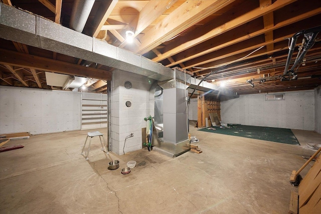 40010 N Newport Hwy, Elk, WA 99009 - unfinished basement featuring heating unit