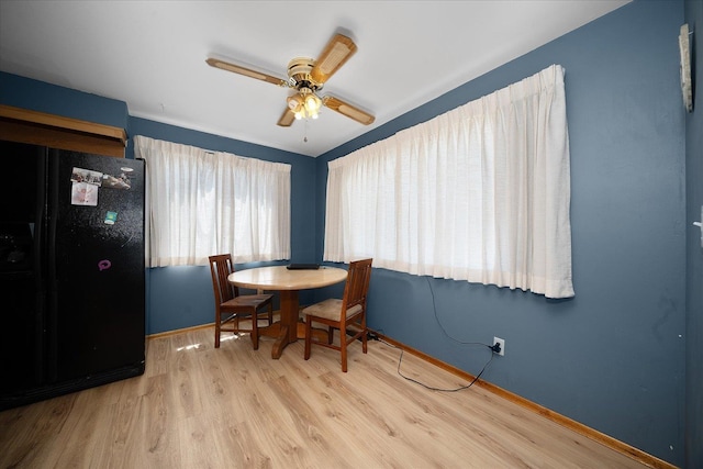 40010 N Newport Hwy, Elk, WA 99009 - dining area featuring wood finished floors and ceiling fan