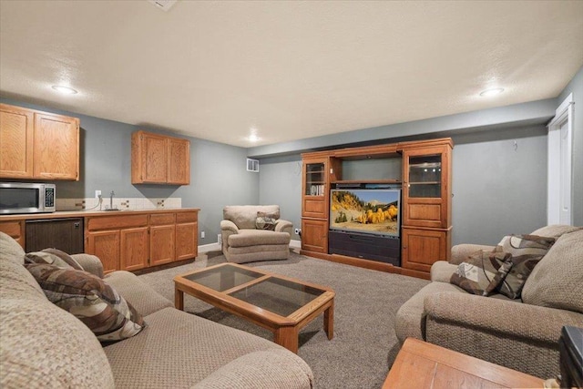 3405 W Kens Ct, Spokane, WA 99208 - living area with light carpet and recessed lighting