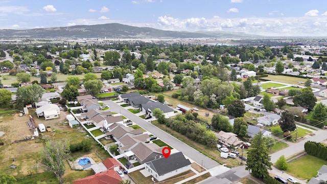403 N Calvin Ln, Spokane Valley, WA 99216 - aerial perspective of suburban area featuring a mountain backdrop