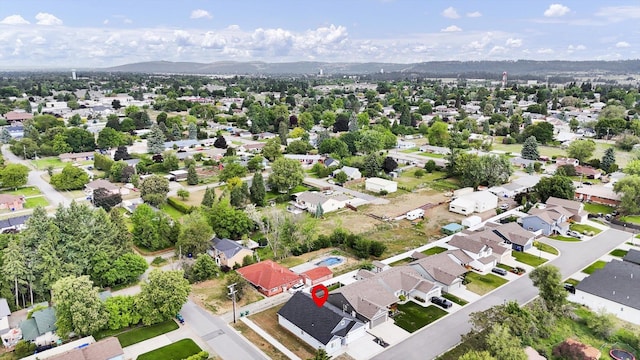 403 N Calvin Ln, Spokane Valley, WA 99216 - aerial view of property and surrounding area featuring nearby suburban area and mountains