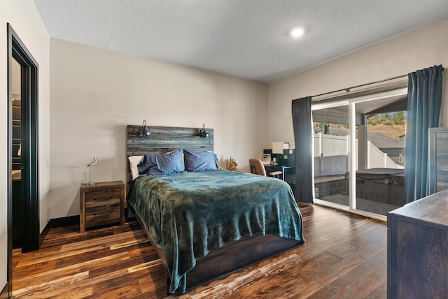 3228 N Mckinnon Rd, Spokane, WA 99217 - bedroom with dark wood-style floors and access to outside