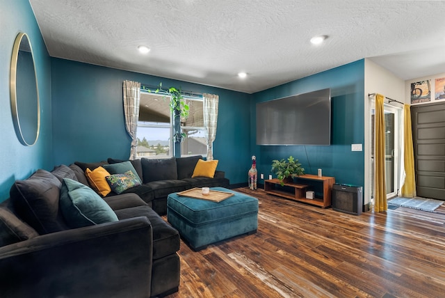 3228 N Mckinnon Rd, Spokane, WA 99217 - living room featuring hardwood / wood-style floors and a textured ceiling