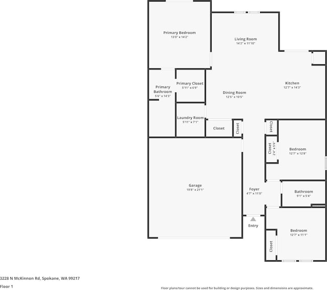 3228 N Mckinnon Rd, Spokane, WA 99217 - view of home floor plan