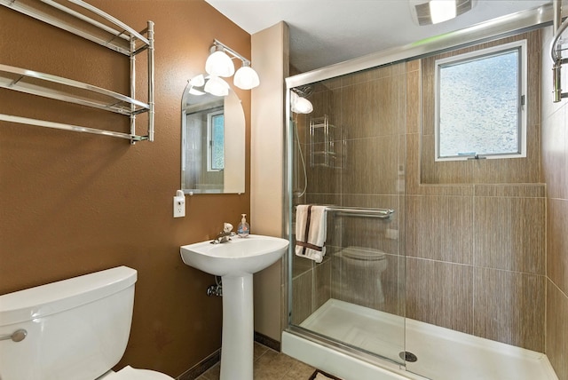 3832 S Cook St, Spokane, WA 99223 - full bath with a shower stall and tile patterned flooring