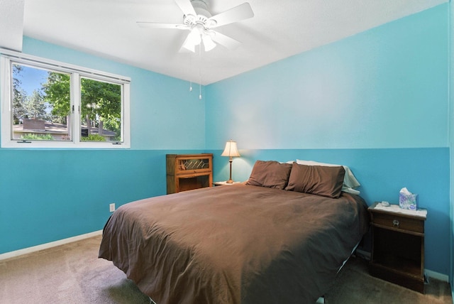 3832 S Cook St, Spokane, WA 99223 - carpeted bedroom with baseboards and a ceiling fan
