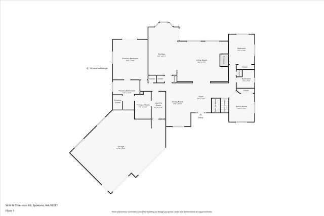 5614 N Thierman Rd, Spokane, WA 99217 - view of home floor plan