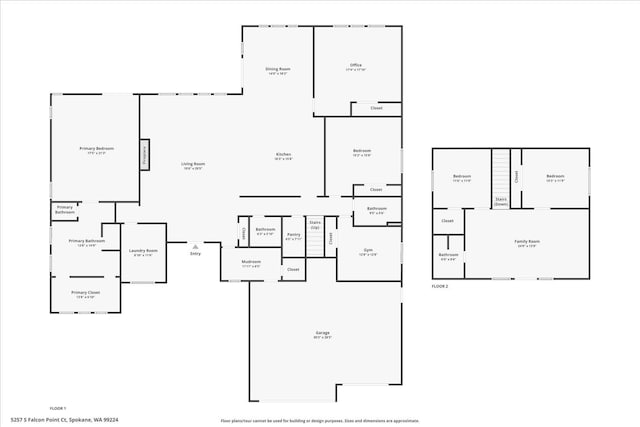 5257 S Falcon Point Ct, Spokane, WA 99224 - view of home floor plan