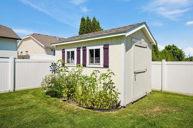 1720 W Briar Ln, Spokane, WA 99208 - view of shed featuring a fenced backyard