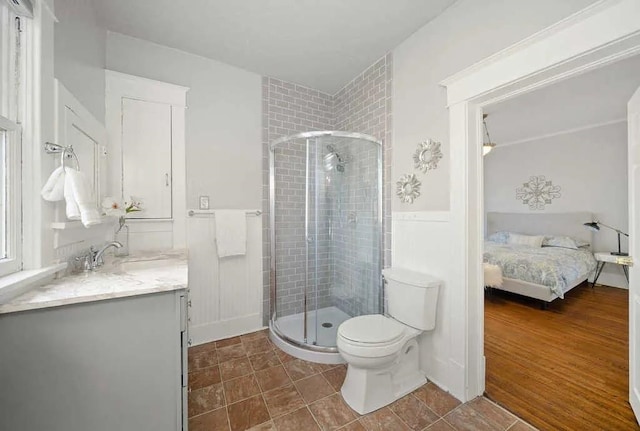 1518 W 6th Ave, Spokane, WA 99204 - full bathroom with ensuite bathroom, vanity, and a shower stall