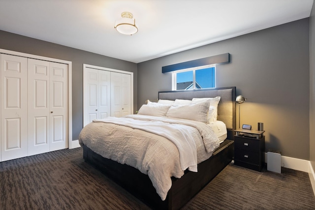 1611 W Tieton Ave, Spokane, WA 99208 - bedroom with two closets and dark carpet
