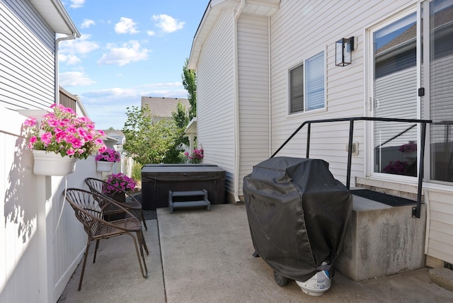 1611 W Tieton Ave, Spokane, WA 99208 - view of patio with a hot tub and area for grilling