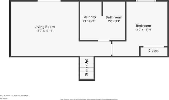 1611 W Tieton Ave, Spokane, WA 99208 - view of floor plan / room layout