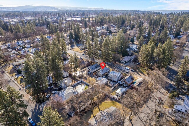 19 E 28th Ave, Spokane, WA 99203 - aerial view of property's location featuring nearby suburban area and a forest