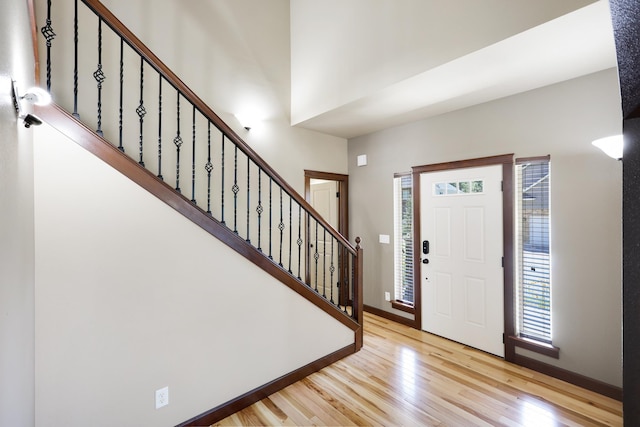 16319 E Whirlaway Ln, Veradale, WA 99037 - entryway with healthy amount of natural light, wood finished floors, and stairs